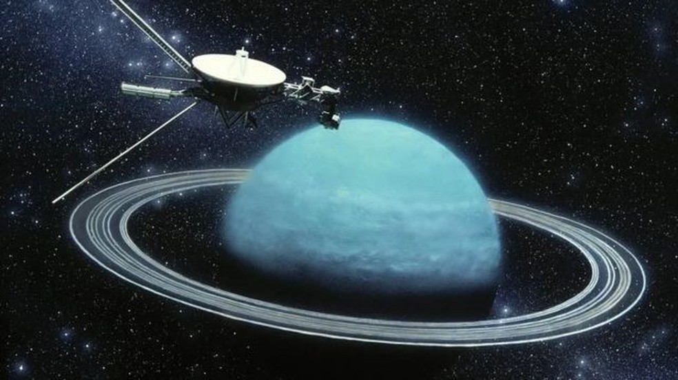 As primeiras imagens foram capturadas pela sonda Voyager da NASA na década de 1980 — Foto: SPL