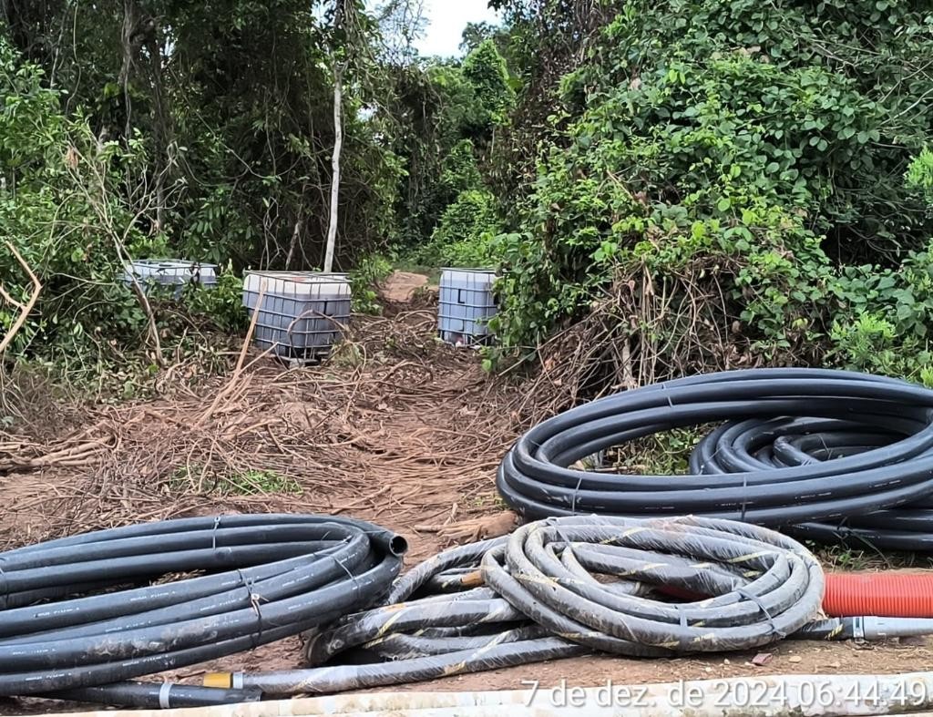 Polícia apreende nove escavadeiras usadas para garimpo ilegal em propriedade rural de MT 