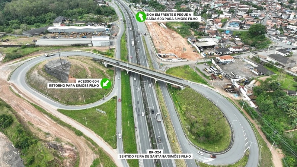 Acesso a Simões Filho é alterado para duplicação da BA-093