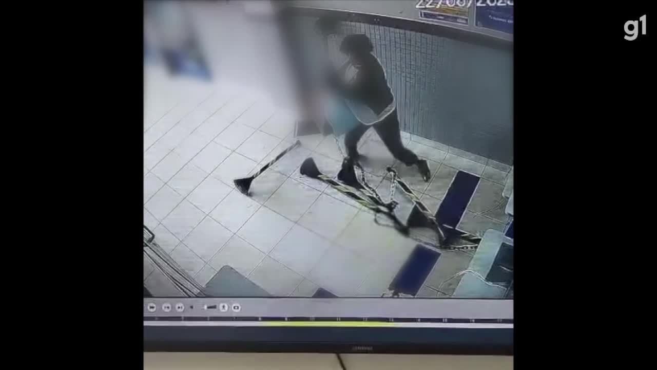 VÍDEO: Mulher quebra equipamentos de lotérica e morde dono do estabelecimento em Garanhuns