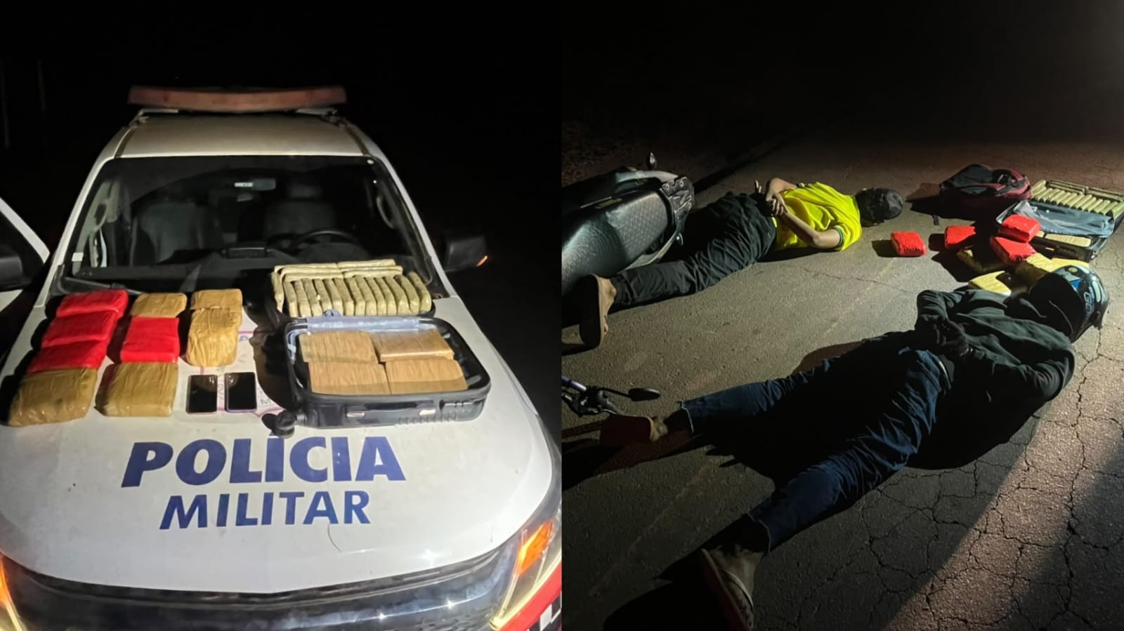 Dupla é presa com mais de 27 kg de maconha durante abordagem na PA-257, em Juruti