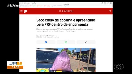 Saco com mais de 20kg de cocaína é apreendido em ônibus