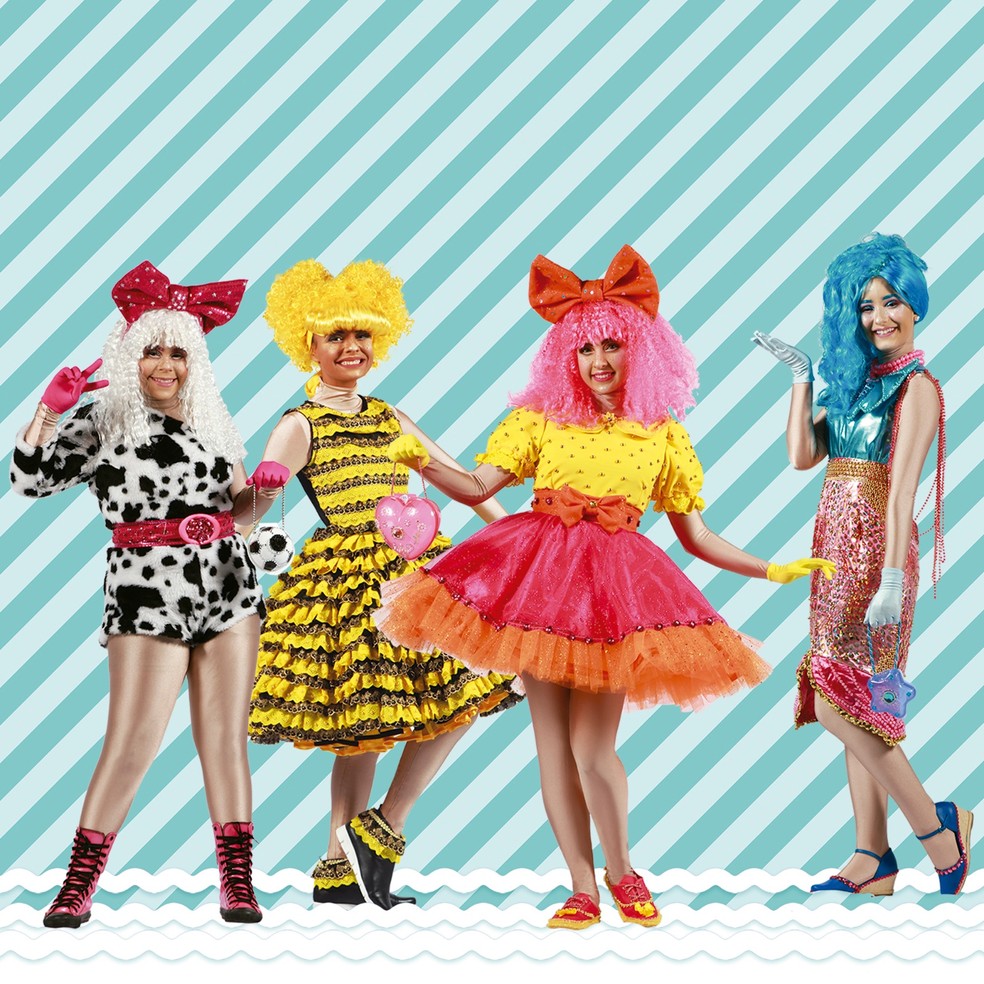 'As Bonequinhas Surpresa' no Sabadinho Divertido — Foto: Divulgação