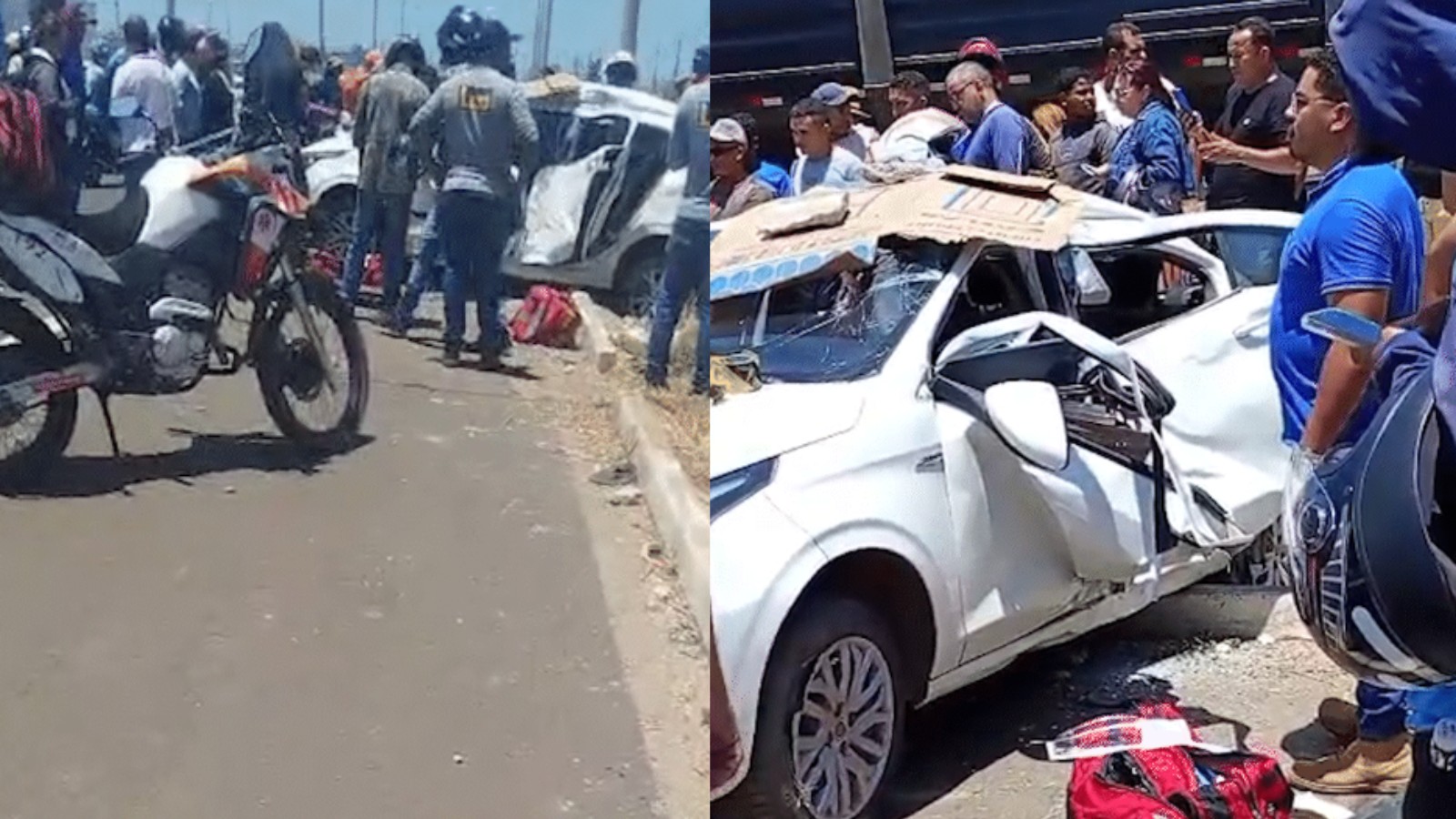 VÍDEO: Motorista morre após perder controle de veículo e bater em poste na BR-316