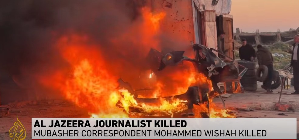 Al Jazeera diz que jornalista da emissora morreu em um ataque em Gaza — Foto: Reprodução/Al Jazeera