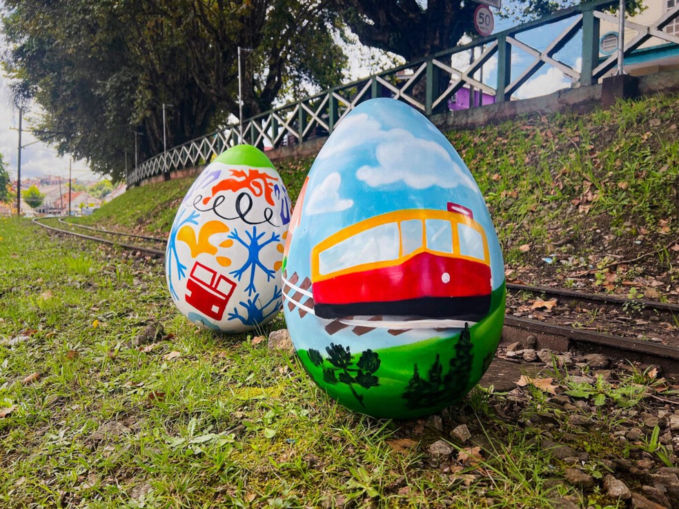 Cidade terá ovos decorados pelo Projeto Páscoa das Artes — Foto: Divulgação