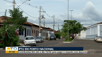 Prazo para pagar IPTU com desconto em Porto Nacional vai até o dia 15 de junho