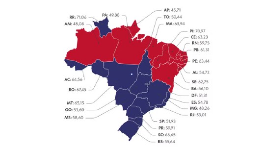 Flávio Bolsonaro lidera no DF e em 14 estados, e Lula, em 12; veja o mapa