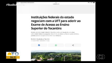 Instituições federais do Tocantins negociam com a UFT para aderir ao novo exame de seleção