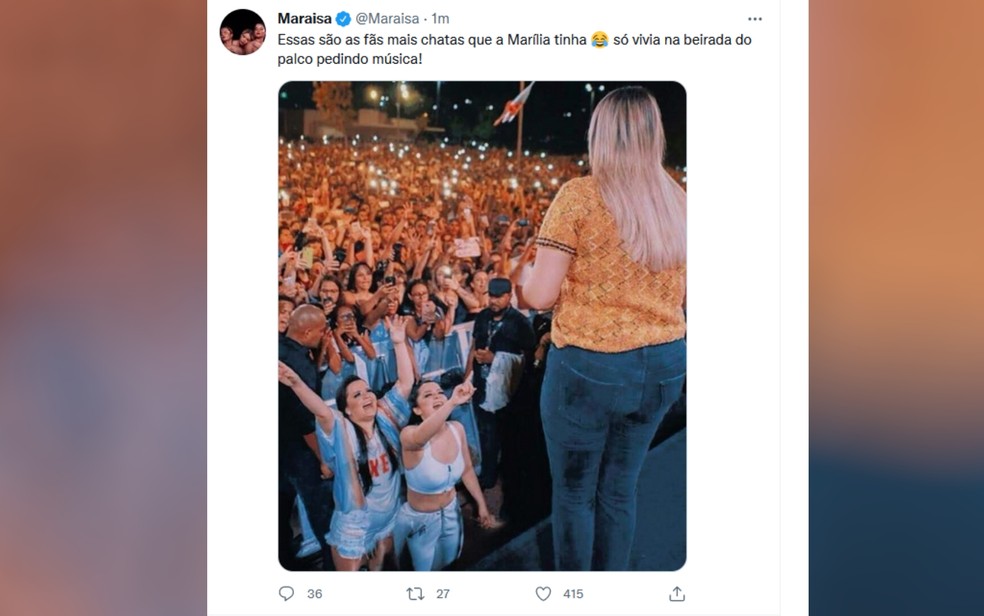 Mãe de Marília Mendonça, Murilo Huff e mais famosos participam de culto em  homenagem à cantora; vídeos, Goiás