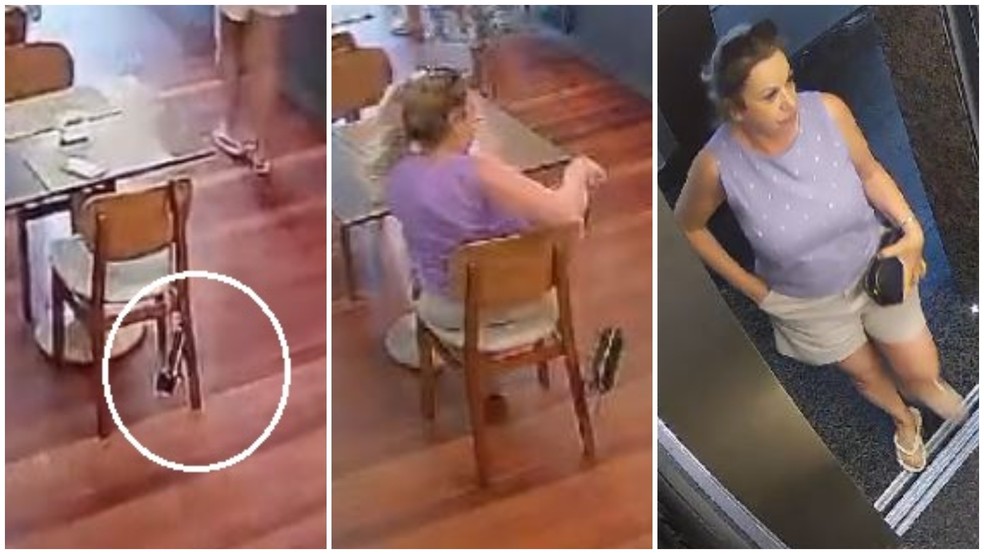 Hóspede foi autuada por furto após pegar bolsa esquecida por fotógrafa em hotel de luxo em Fortaleza. — Foto: Reprodução
