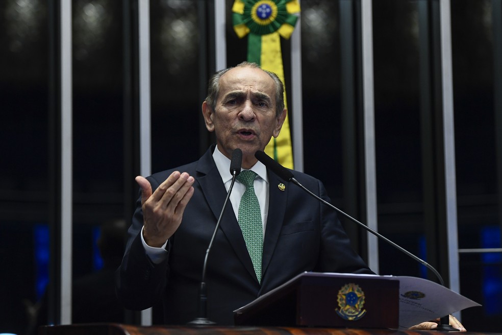 O relator do novo Código Eleitoral, senador Marcelo Castro (MDB-PI). — Foto: Roque de Sá/Agência Senado