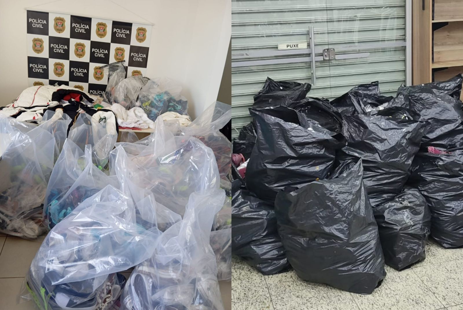 Polícia Civil apreende roupas e calçados falsificados em loja de Jundiaí