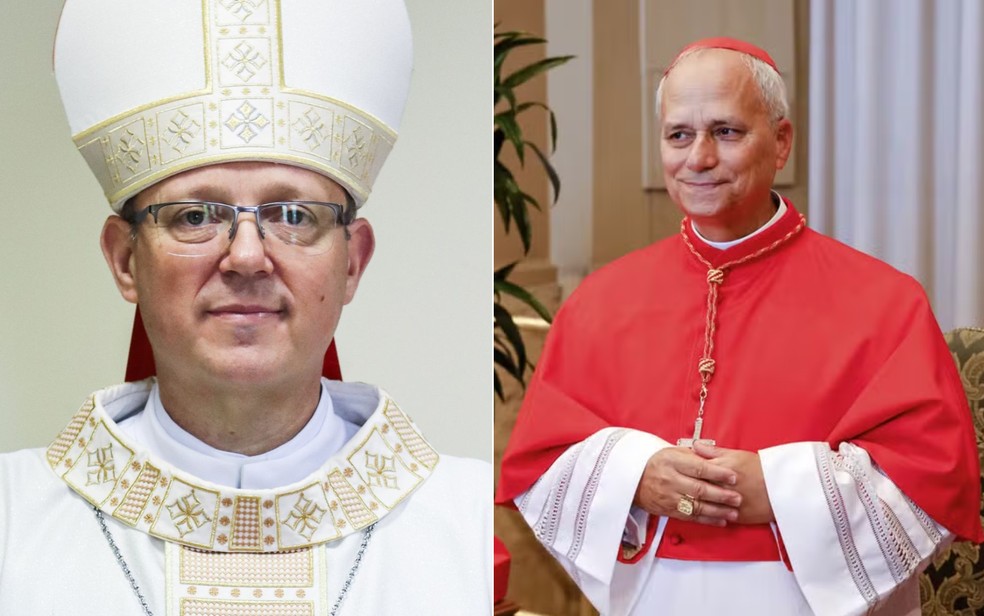 Papa Leão XIV fez a primeira nomeação no Brasil — Foto: Arquidiocese Salvador; Foto AP/Riccardo De Luca