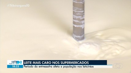 Período da entressafra afeta a população com leite mais caro