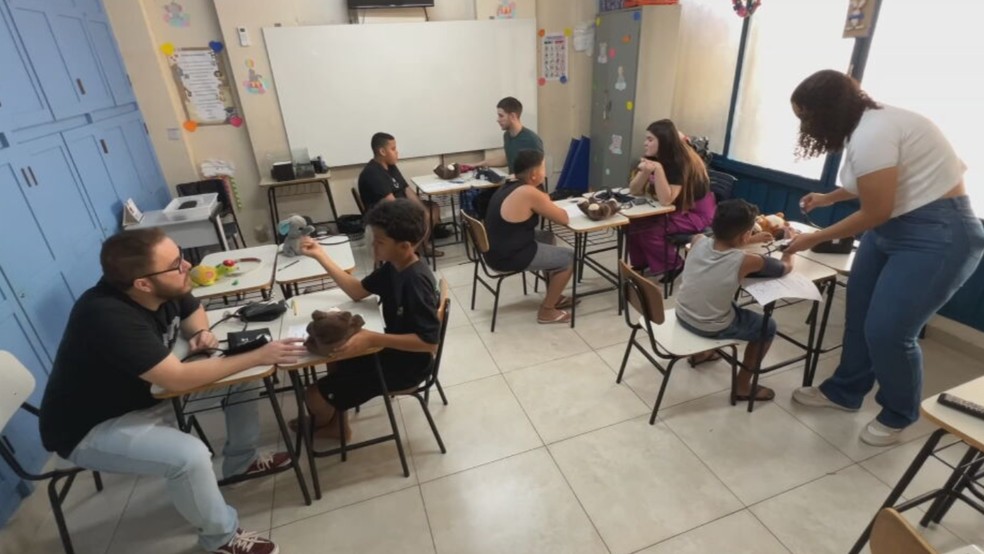 Projeto 'Hospital do Ursinho', criado em Rio Preto (SP)  Foto: Reproduo/TV TEM
