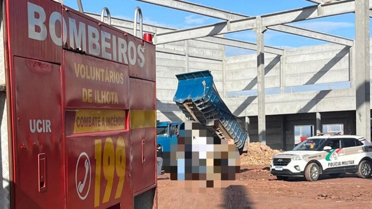 Trabalhador morre após ser atropelado por caminhão em obra na BR-470