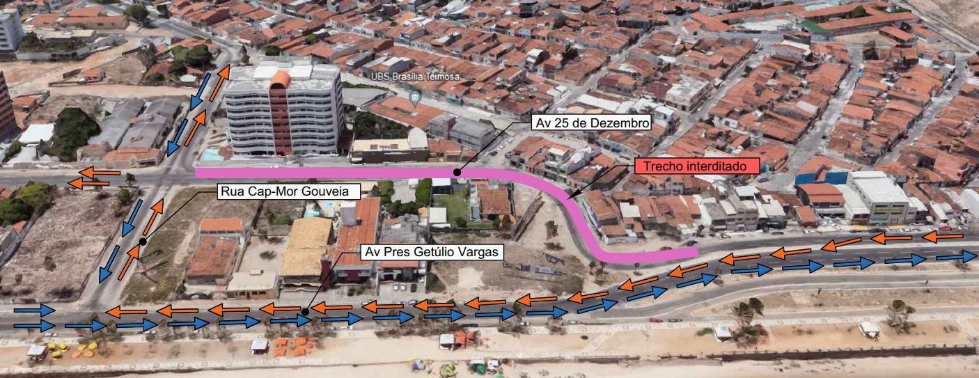 Trecho da Avenida 25 de Dezembro, em Natal, será interditado a partir desta segunda (29)