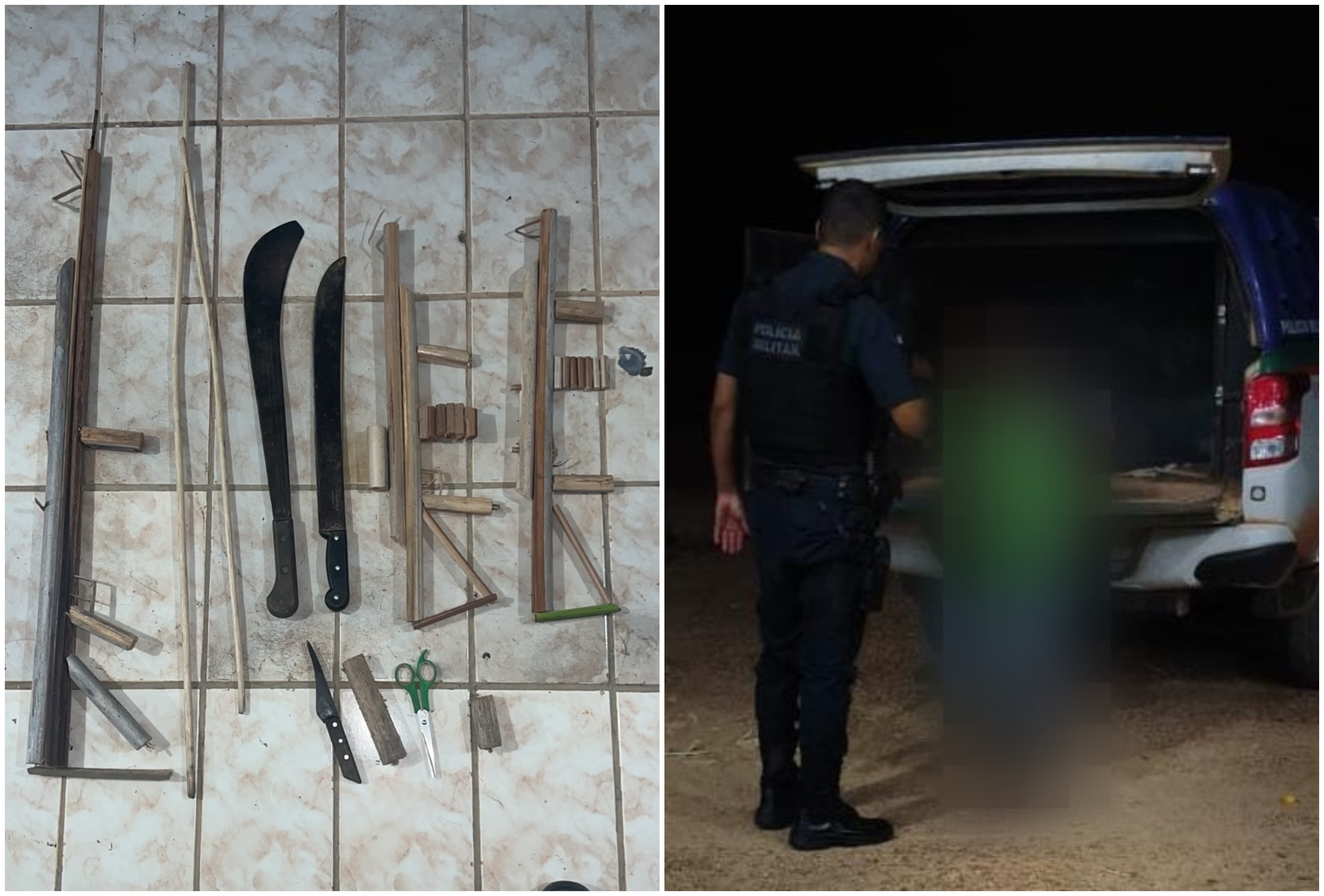 Jovem é encontrada em cabana na mata após ser ferida com facão na nuca pelo companheiro em RR