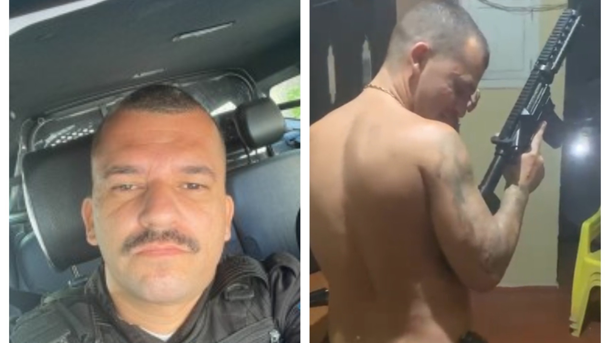 Imagens mostram PM ao lado de traficante do CV, dançando funk com armas e gritando nome de facção