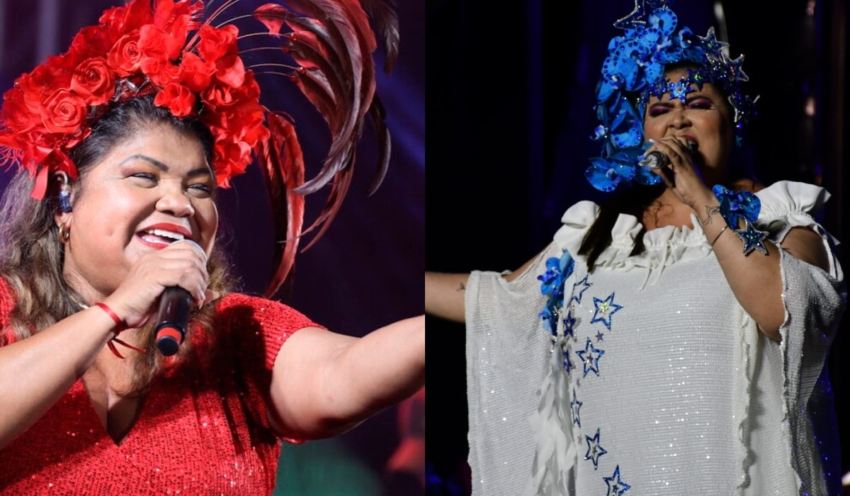 Cantoras do Garantido e Caprichoso  celebram Dia da Mulher no Largo de São Sebastião em Manaus