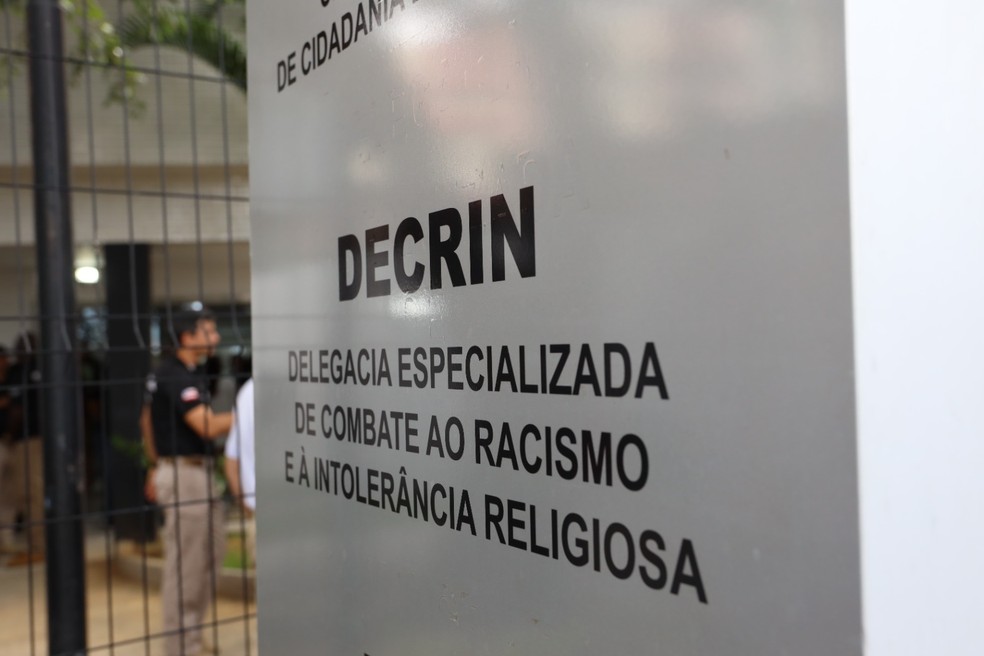Delegacia Especializada de Combate ao Racismo e à Intolerância Religiosa (Decrin), em Salvador — Foto: Thuane Maria/GOVBA