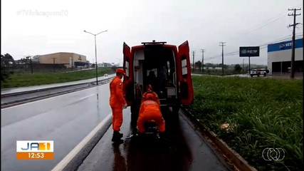 Acidente de trânsito deixa um ferido na BR-153 em Araguaína
