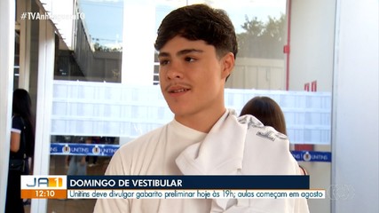 Mais de 1.300 estudantes fizeram as provas do vestibular da Unitins neste domingo (23)