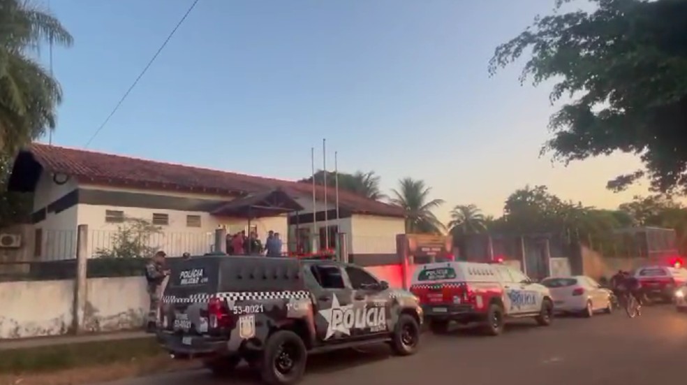 Suspeitos tinham sido presos e levados para a delegacia de Itaituba, no Pará. — Foto: Reprodução / Polícia