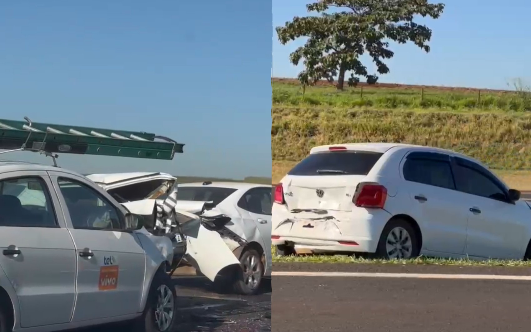 Engavetamento interdita faixas da Rodovia Alexandre Balbo, em Ribeirão Preto; VÍDEO