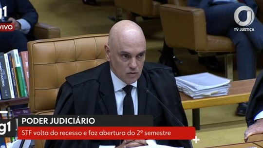 Moraes diz que organização criminosa age de maneira 'covarde e traiçoeira para submeter STF ao crivo de um Estado estrangeiro' - Ministro do STF foi sancionado pelos Estados Unidos com base na Lei Magnitsky, usada para punir estrangeiros.