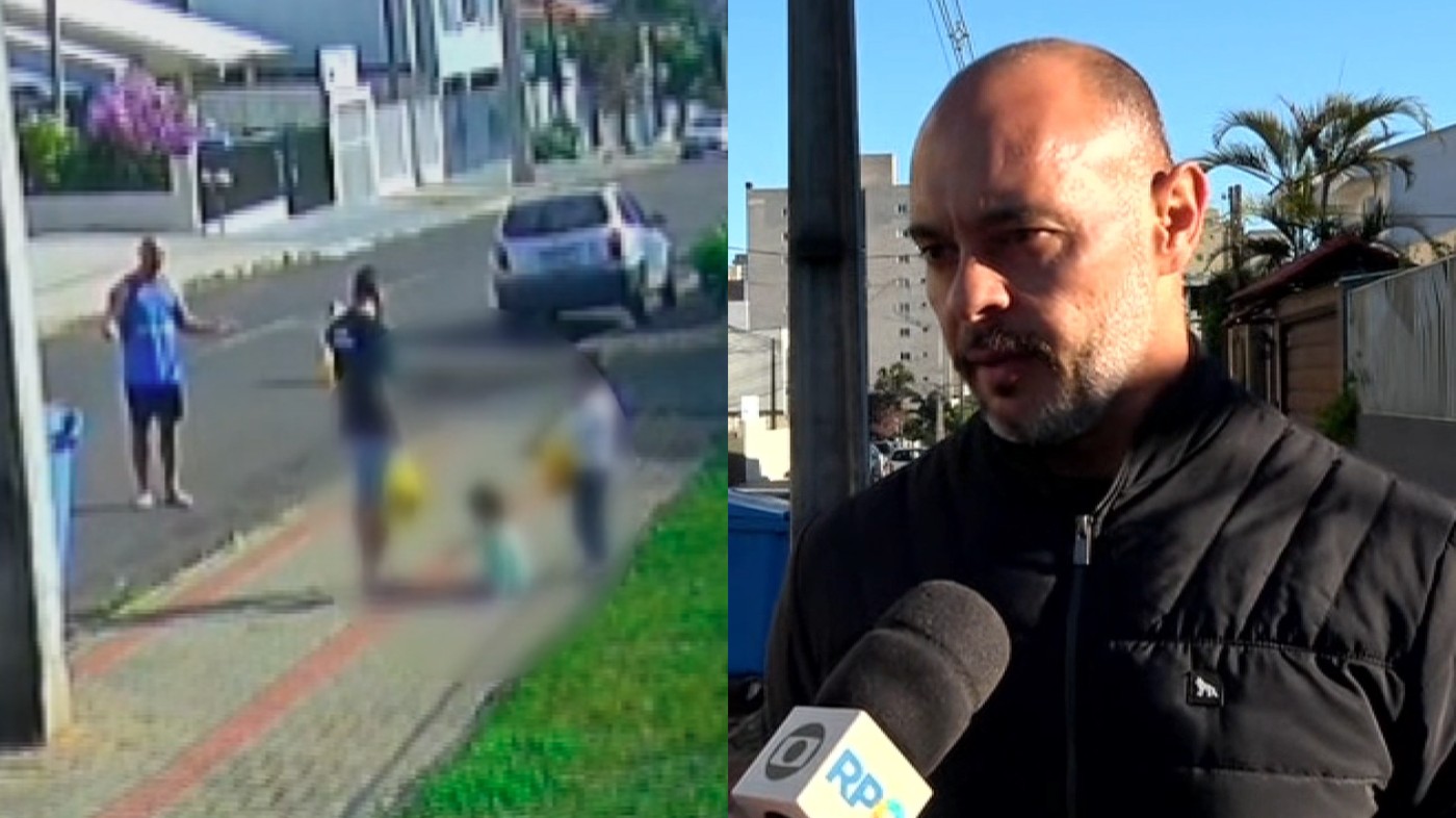 'Quando eu olhei para trás, ele deu o chute nela', conta homem que testemunhou pai agredindo filha no Paraná