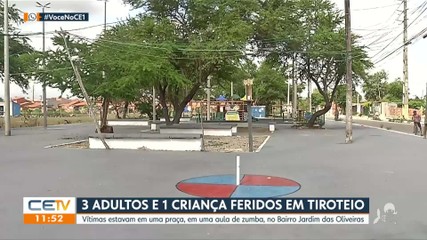 4 baleados durante aula de zumba no Jardim das Oliveiras 