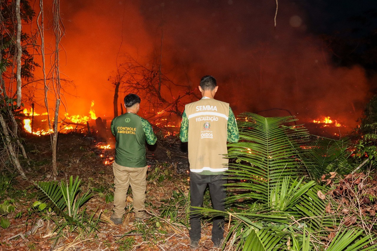 Em Óbidos, Secretaria de Meio Ambiente deflagra operação para combater queimadas na área urbana 