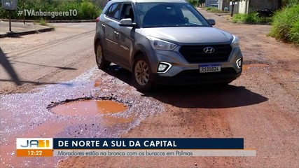 Moradores de todas as regiões de Palmas reclamam de buracos nas vias