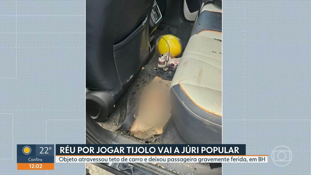 Homem que jogou tijolo de viaduto e feriu mulher em carro em BH vai a júri popular