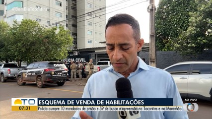 Polícia Civil faz operação contra venda ilegal de carteiras de habilitação no Tocantins