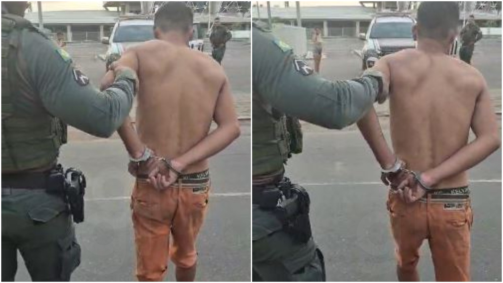 Homem agride companheira com pá, é amarrado pelo sogro e preso no Ceará