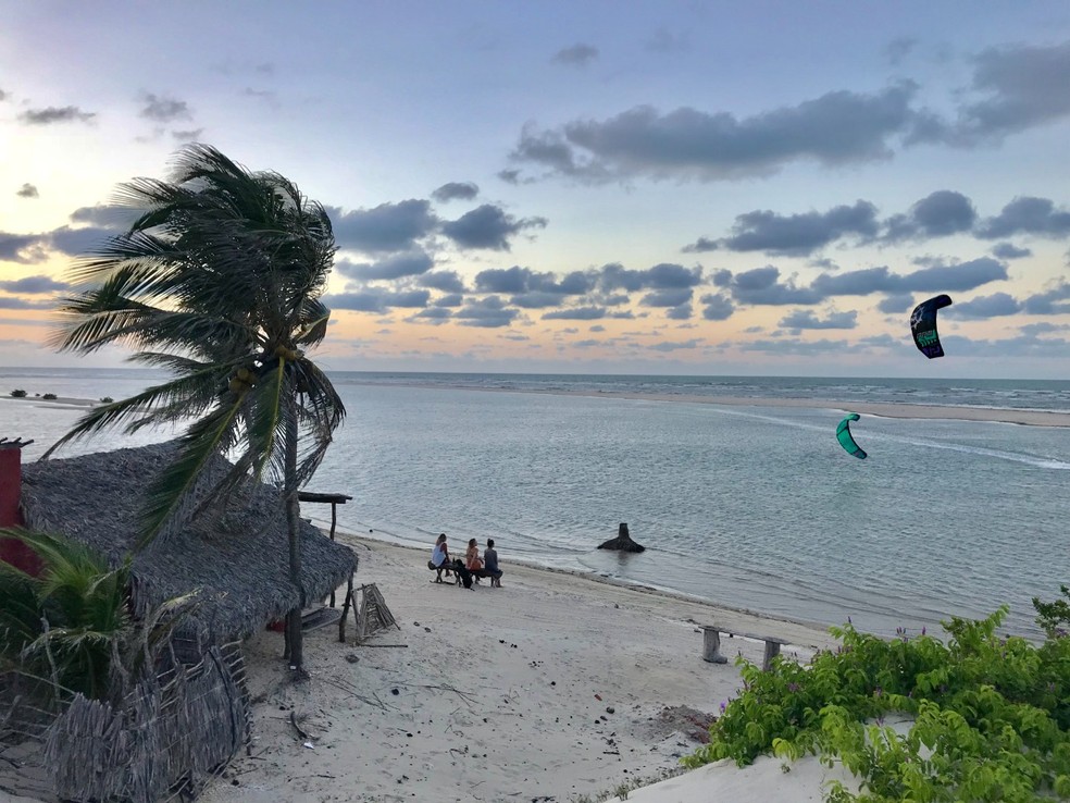 Praia da Tatajuba, em Camocim, no Ceará. — Foto: Divulgação/Prefeitura de Camocim
