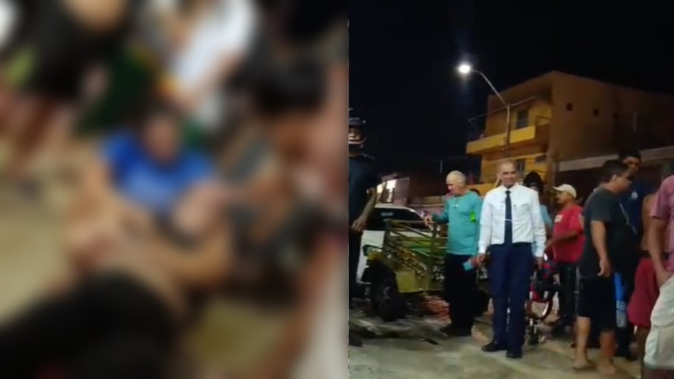 Mulher e criança são baleadas no litoral do Piauí — Foto: Reprodução