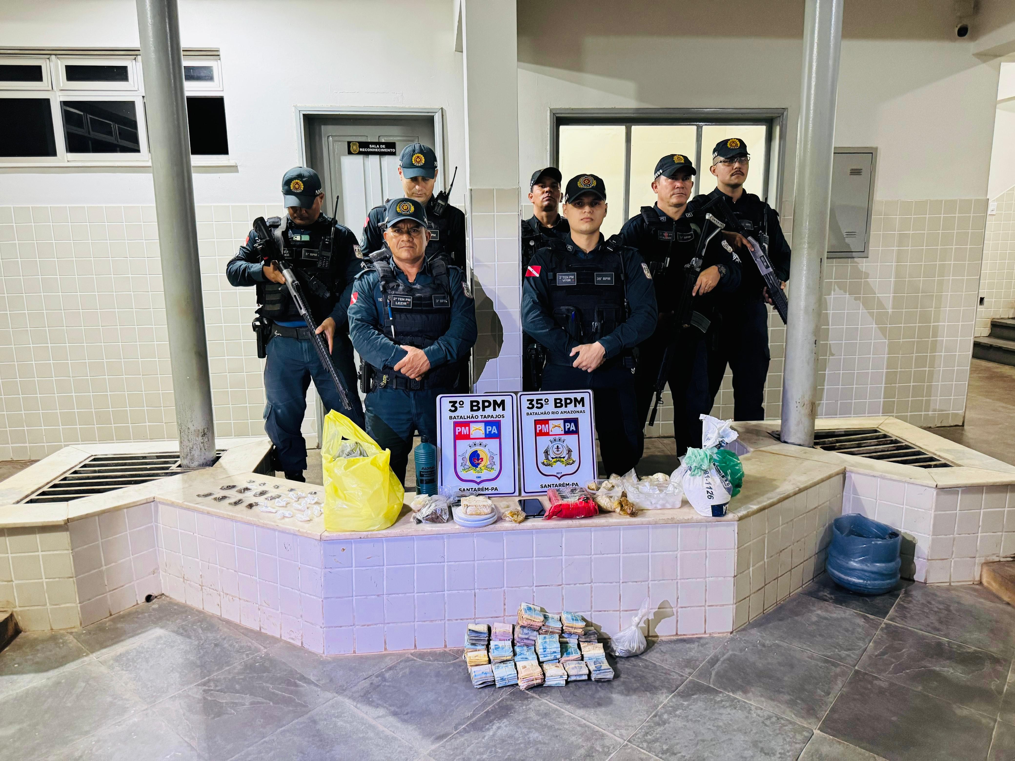 Polícia Militar prende suspeito de tráfico e desarticula laboratório de drogas no bairro Santo André