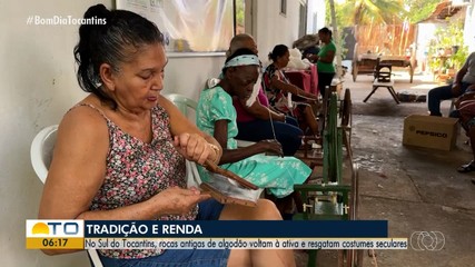Trabalho manual com rocas de fiar resgata costumes seculares em Talismã
