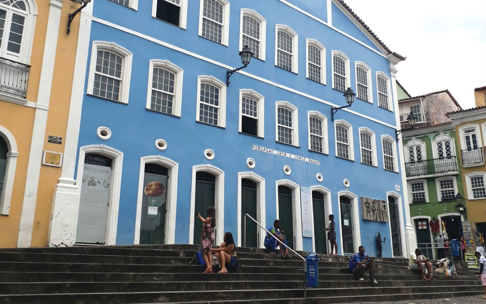 Acervo literário de Jorge Amado fica na Casa de Jorge Amado, no Pelourinho — Foto: Divulgação/Conder