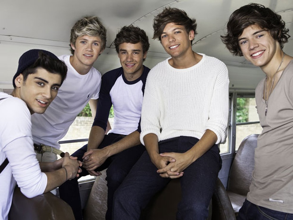 Zayn Malik, Niall Horan, Liam Payne, Louis Tomlinson e Harry Styles, do One Direction — Foto: Divulgação/T4F