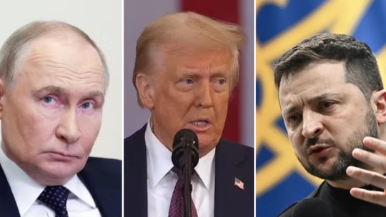 Trump diz que falará com Zelensky na quarta e pressionará Putin por fim da guerra da Ucrânia