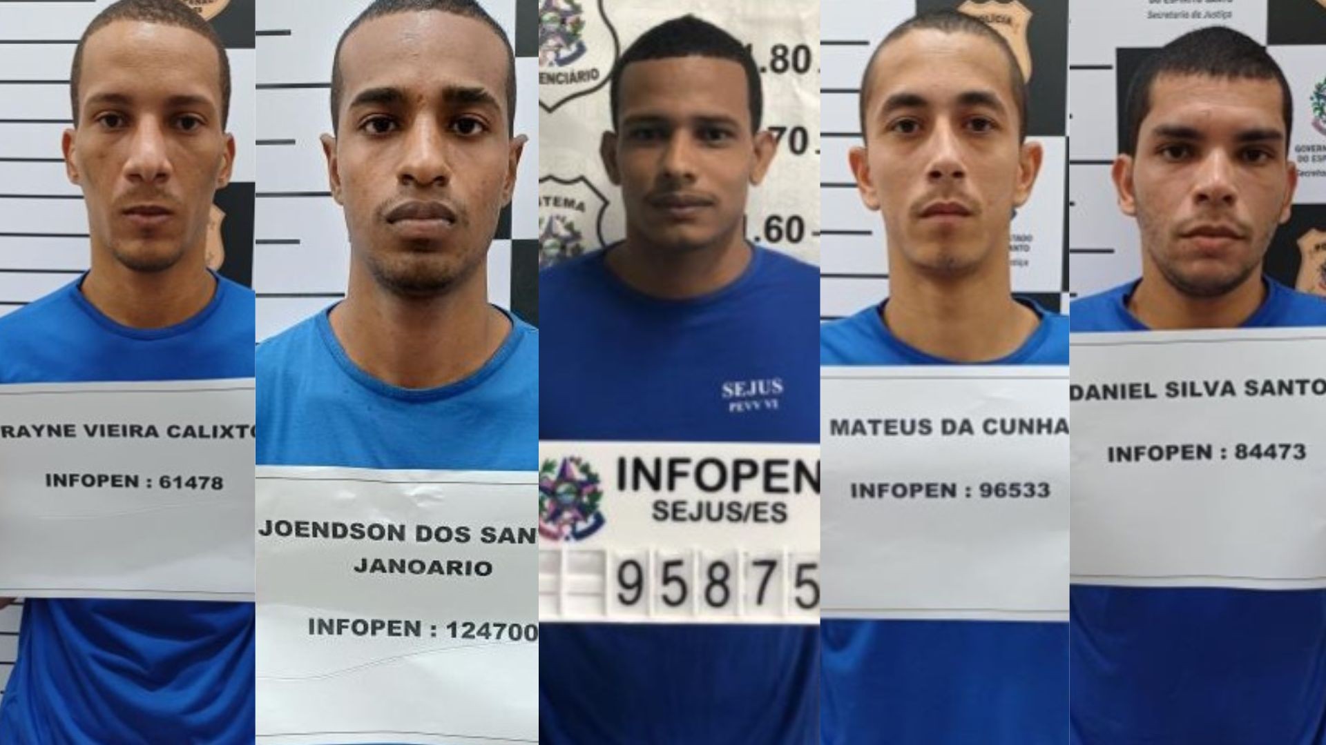 Cinco detentos quebram cela, pulam muro e fogem de penitenciária no ES