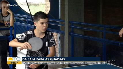 Alunos do Colégio Militar de Palmas participam de modalidades de esporte