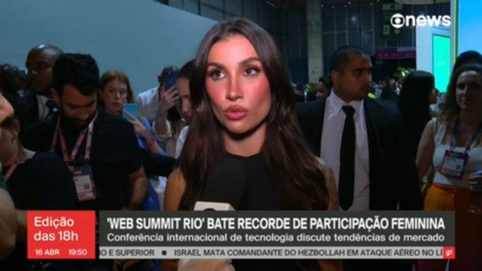 Web Summit Rio bate recorde de participação feminina - Programa: Jornal GloboNews edição das 18h 