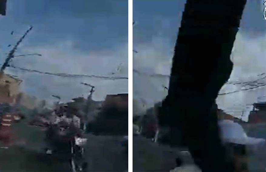 Câmera corporal mostra PM atingindo motociclista com cano de fuzil; jovem morreu com perfuração