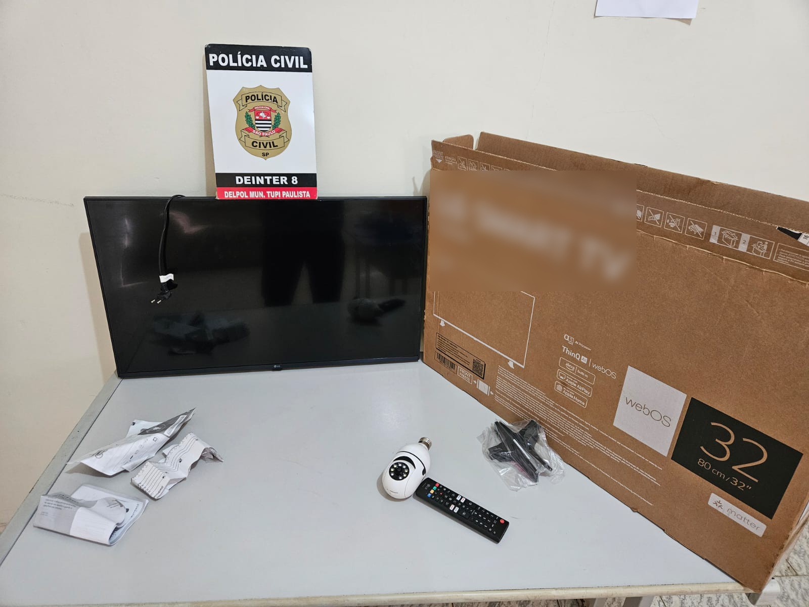Homem é identificado como suspeito de furtar televisão e câmera de monitoramento de haras em Tupi Paulista